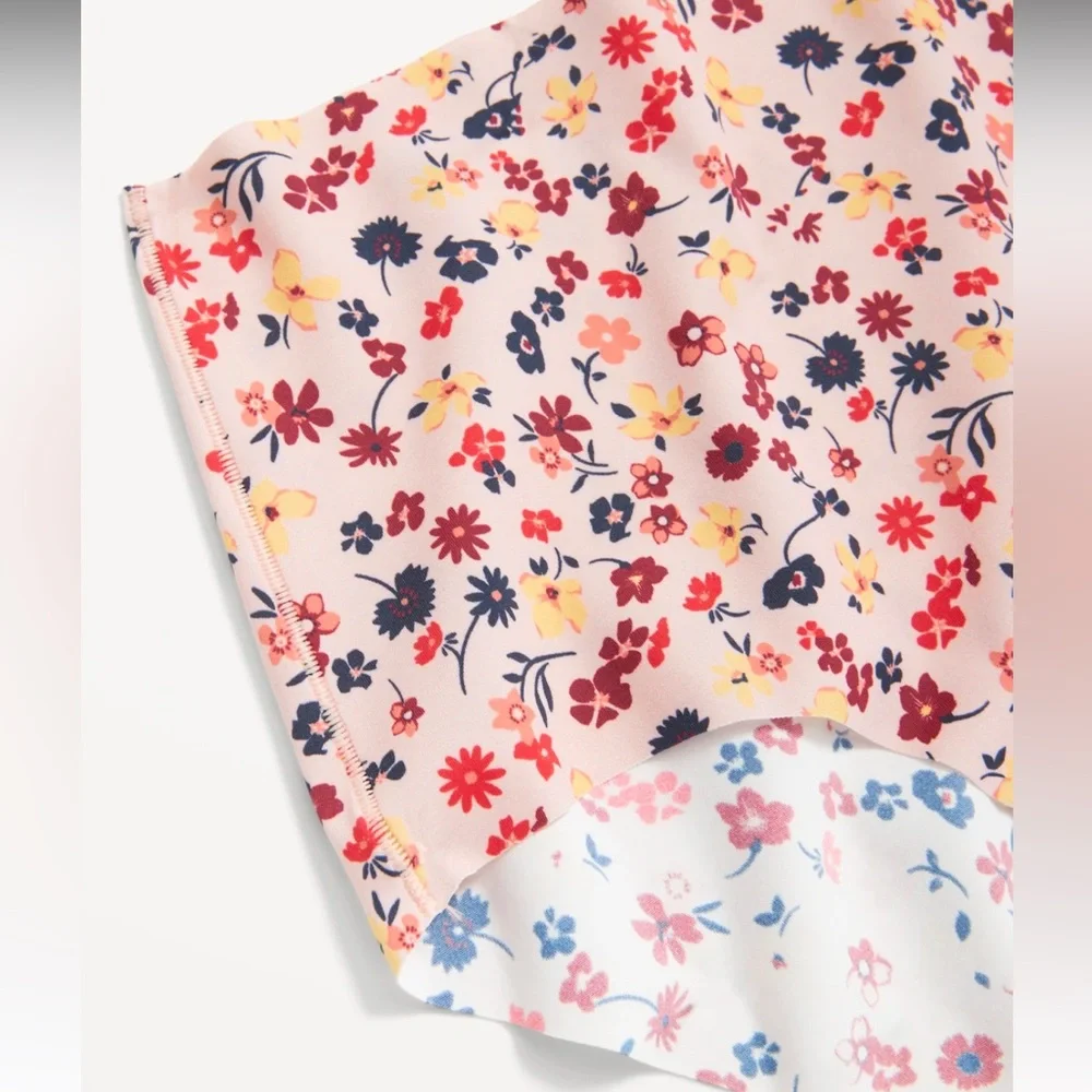 🆕 RESERVED PSH Old Navy Women’s High-Waisted No-Show Brief Underwear Pink Floral - Picture 3 of 15